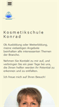 Mobile Screenshot of kosmetikschule-konrad.de